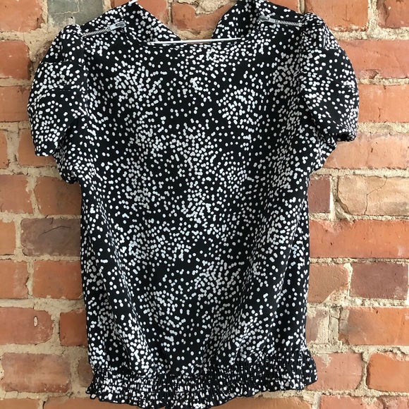 Professional black and white blouse - Picture 2 of 3